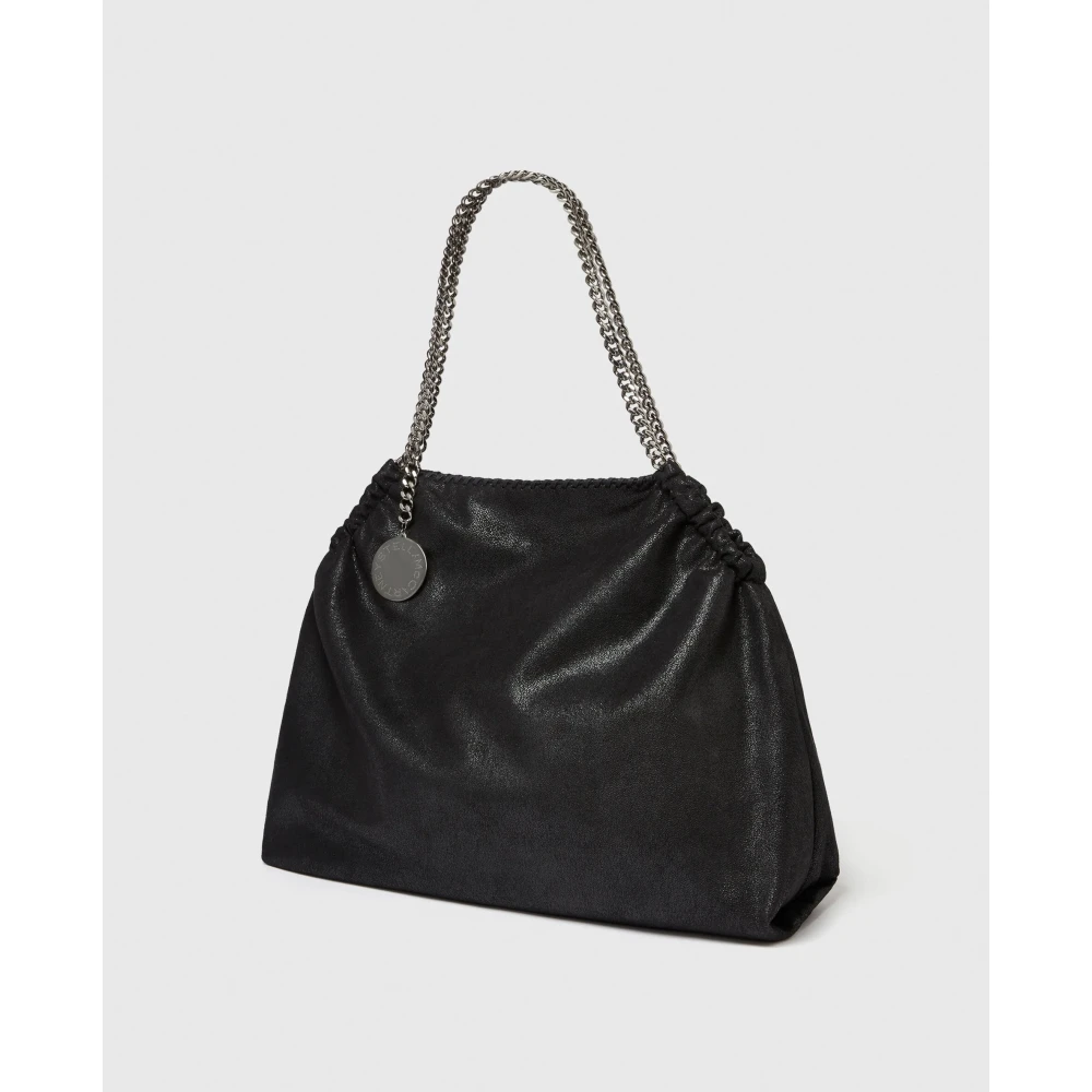 Stella Mccartney Zwarte Eco Shaggy Deer Schoudertas Black Dames