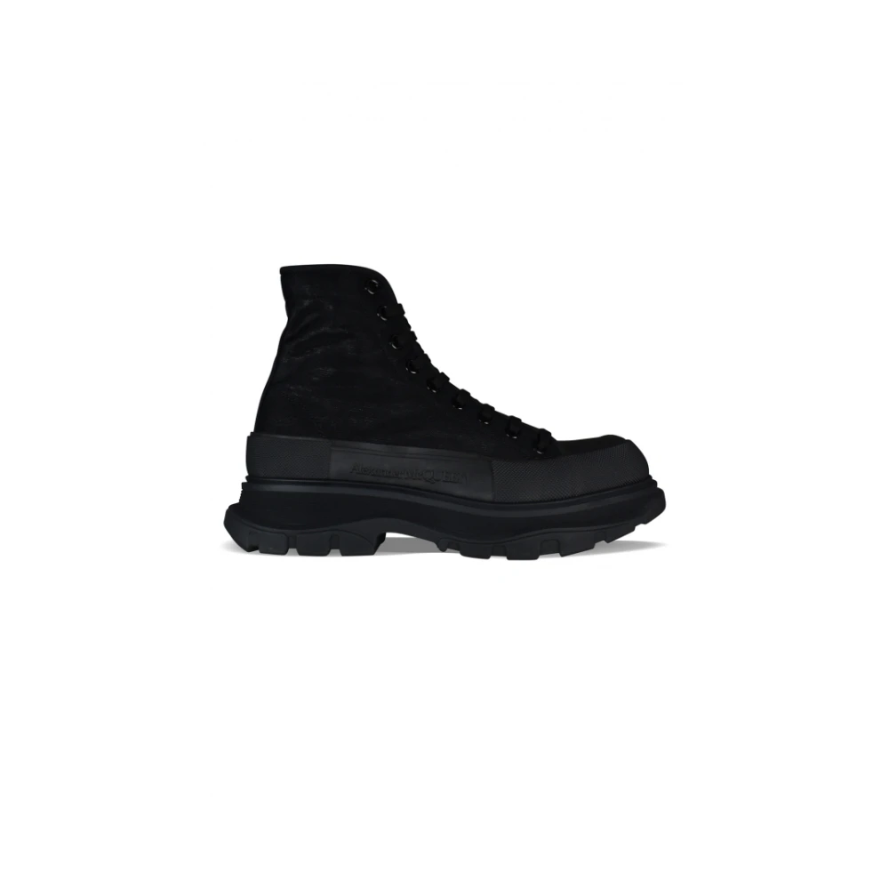 Alexander McQueen Tread Slick High Top Sneakers Heren Schoenen Zwart