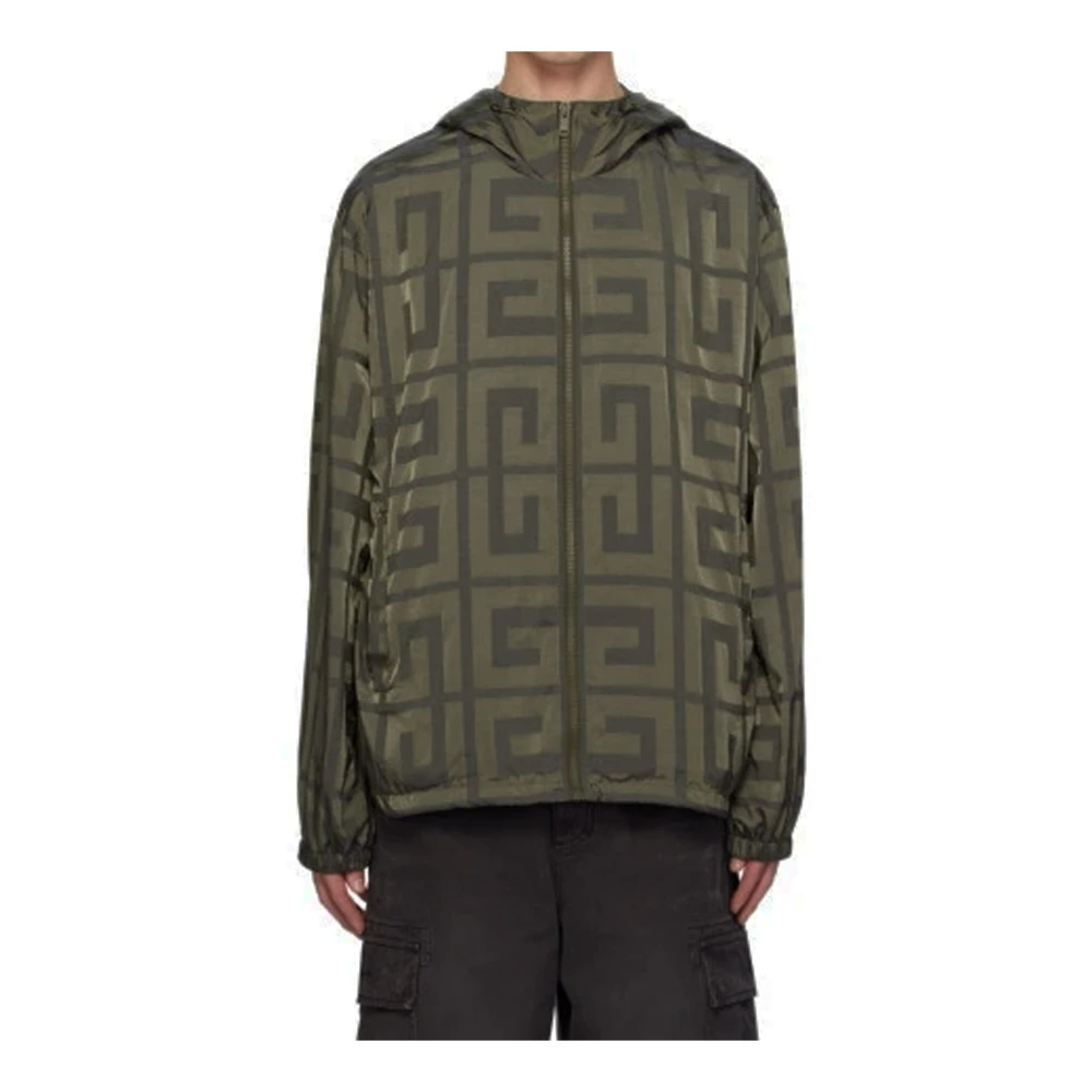 Givenchy 4G Windbreaker Jas Green Heren