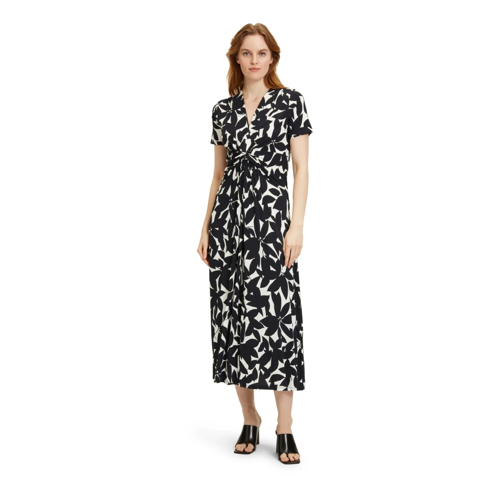 Betty Barclay Paisley Maxi Jurk met Ruches Multicolor Dames