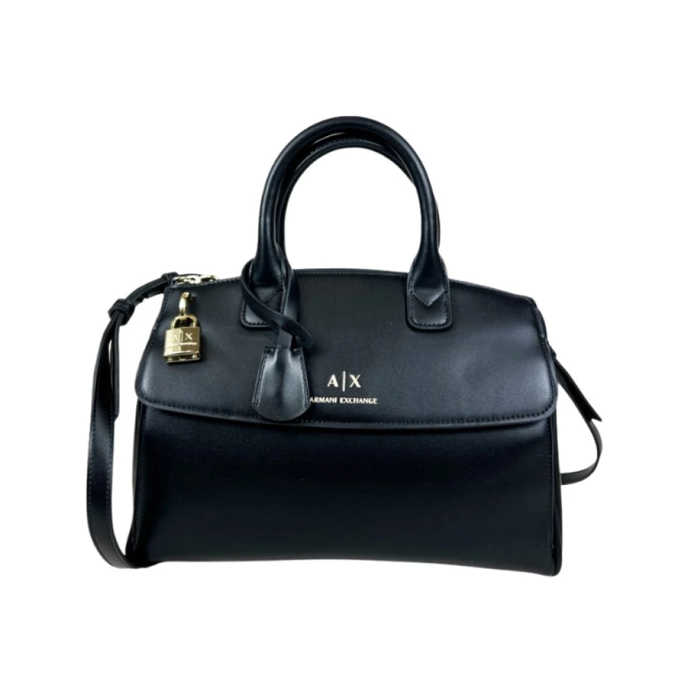 Armani Exchange Stijlvolle Dames Tote Tas Black Dames