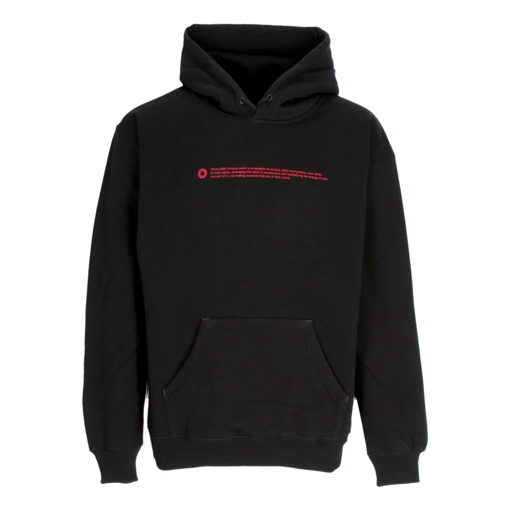 Octopus Outline Logo Hoodie Zwart Black Heren