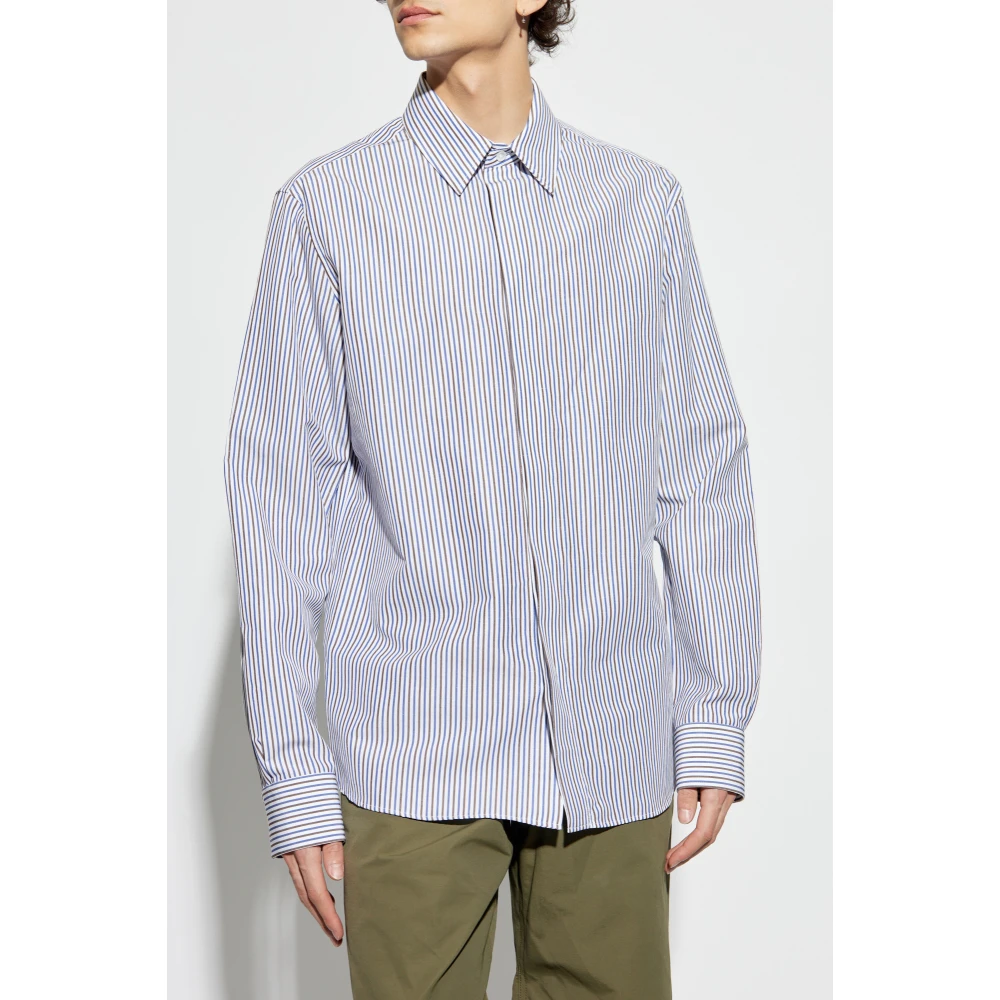 Bottega Veneta Overhemd met gestreept patroon White Heren