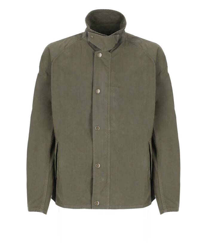 veste-en-coton-vert-avec-col