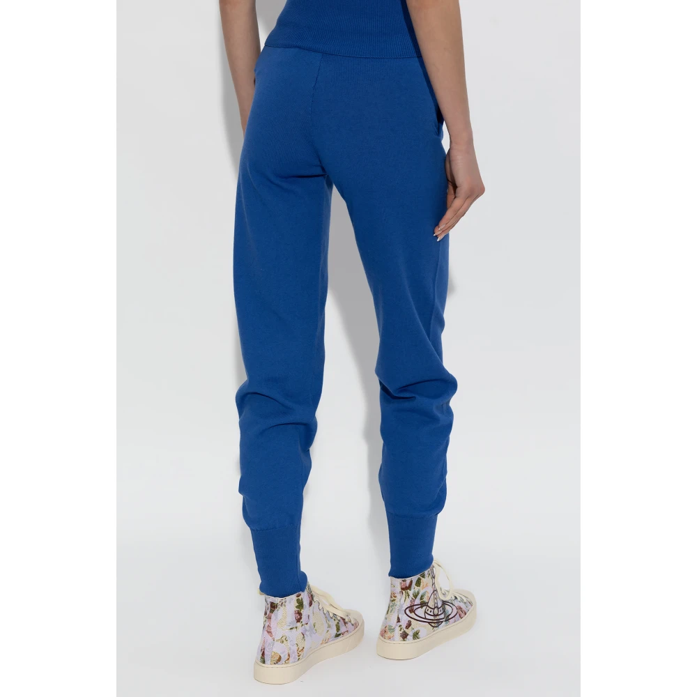 Vivienne Westwood Sweatpants met logo Blue Dames