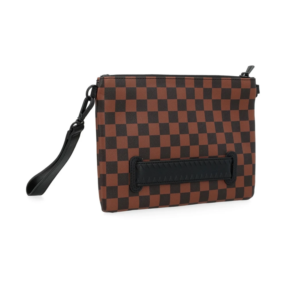 Sprayground Haai Crossover Clutch Bruin Zwart Brown Heren
