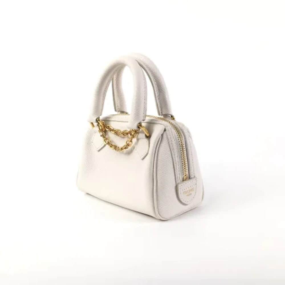 Celine Vintage Pre-owned Leather celine-bags White Dames