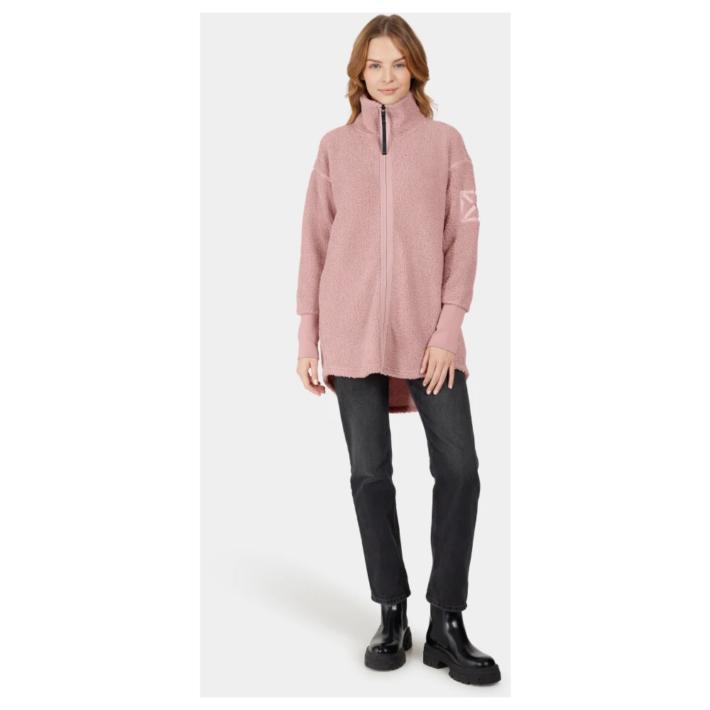 Didriksons Jas met rits en reflecterende details Pink Dames