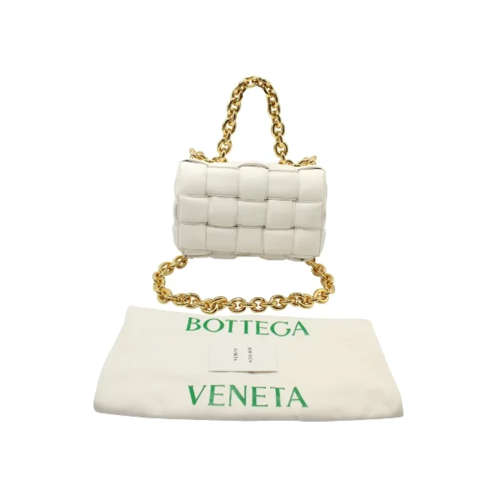 Bottega Veneta Vintage Pre-owned Leather crossbody-bags White Dames