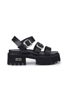 Glam-Rock Svart Sandal