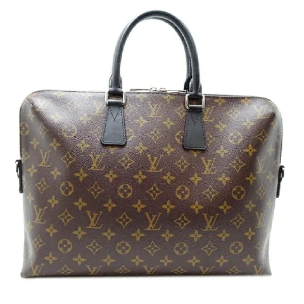 Louis Vuitton Vintage Pre-owned Canvas handbags Black Dames