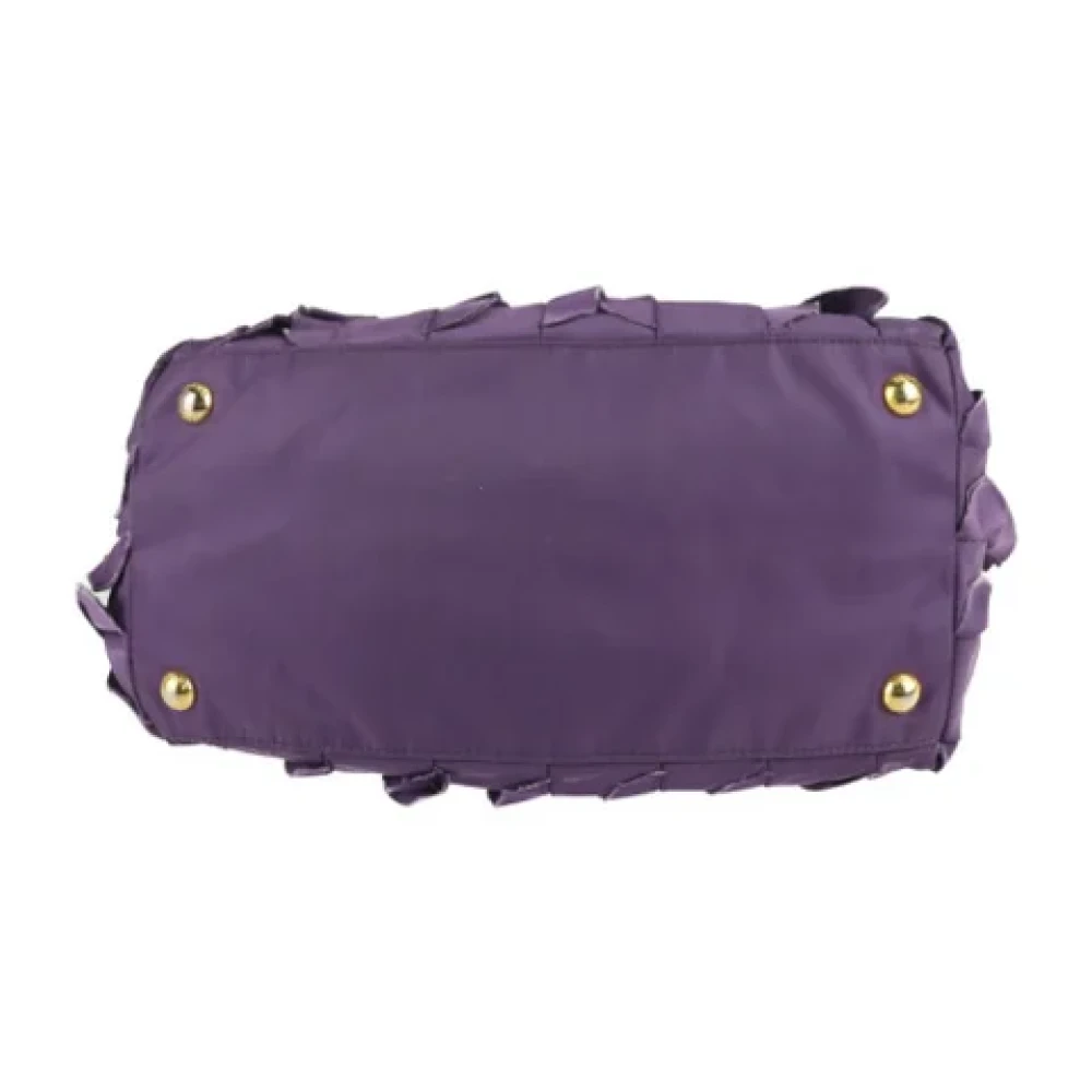 Prada Vintage Pre-owned Fabric prada-bags Purple Dames