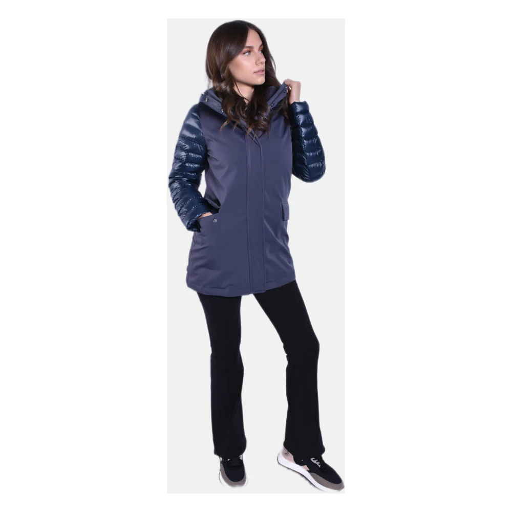 Colmar Parka met afneembare capuchon Blue Dames