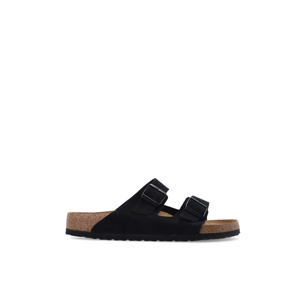 Birkenstock Men's Black Arizona Soft Footbed Sandals Regular - Sliders - 12 Uk - Shoes