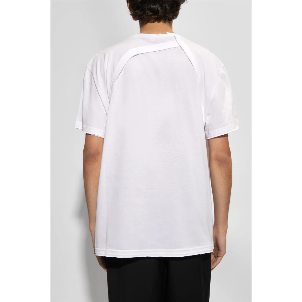 alexander mcqueen T-shirt met logo White Heren