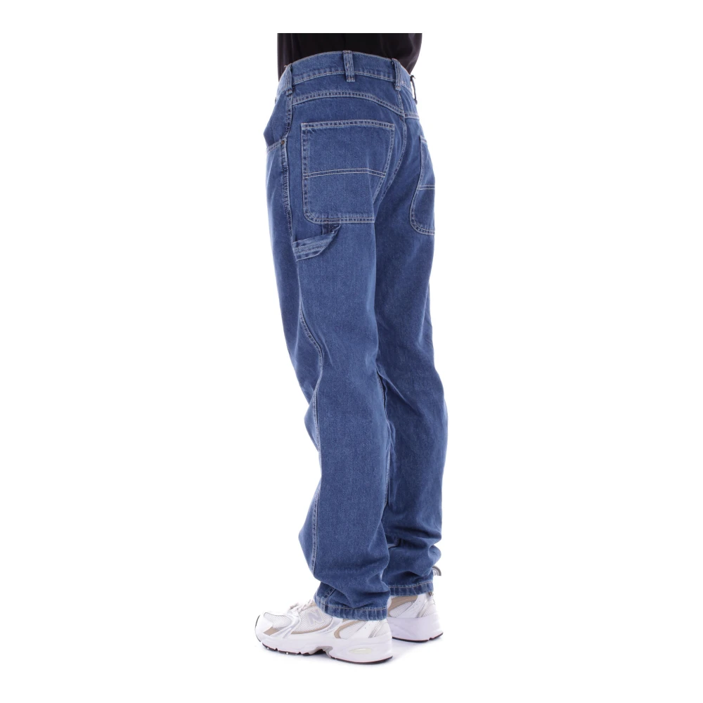 Dickies Blauwe Jeans met Logo Achterzak Blue Heren
