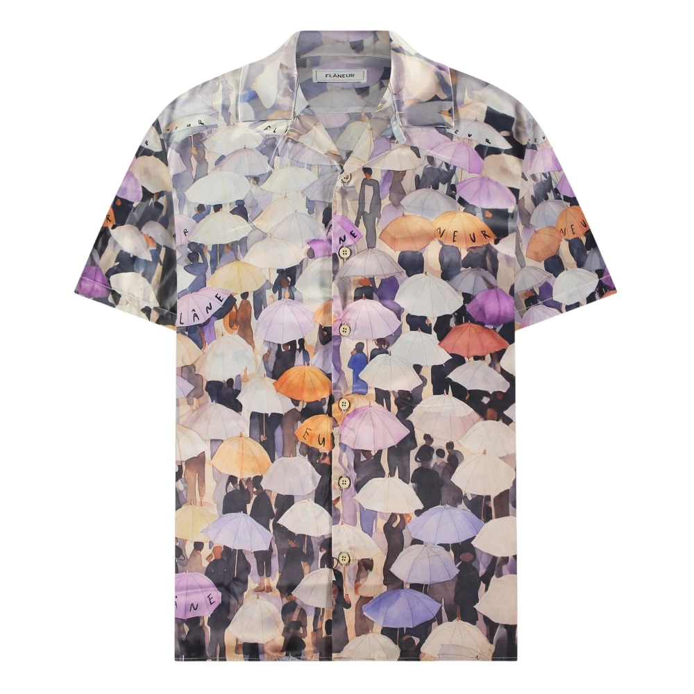 Flâneur Herren Violett Shirts, Lila, Lgröße: