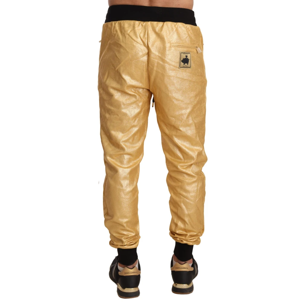 Dolce & Gabbana Gouden Jaar van het Varken Sweatpants Yellow Heren