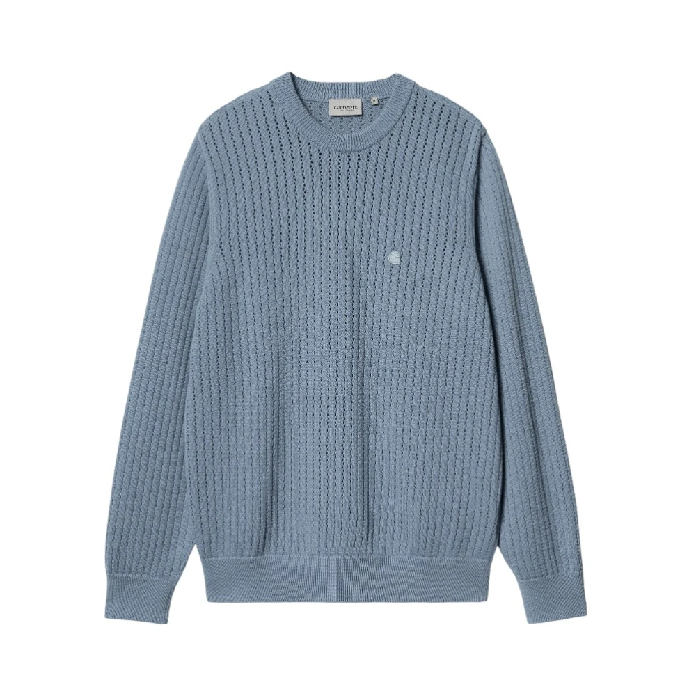 Carhartt WIP Katoenen Gebreid Sweatshirt Losse Pasvorm Blue Heren