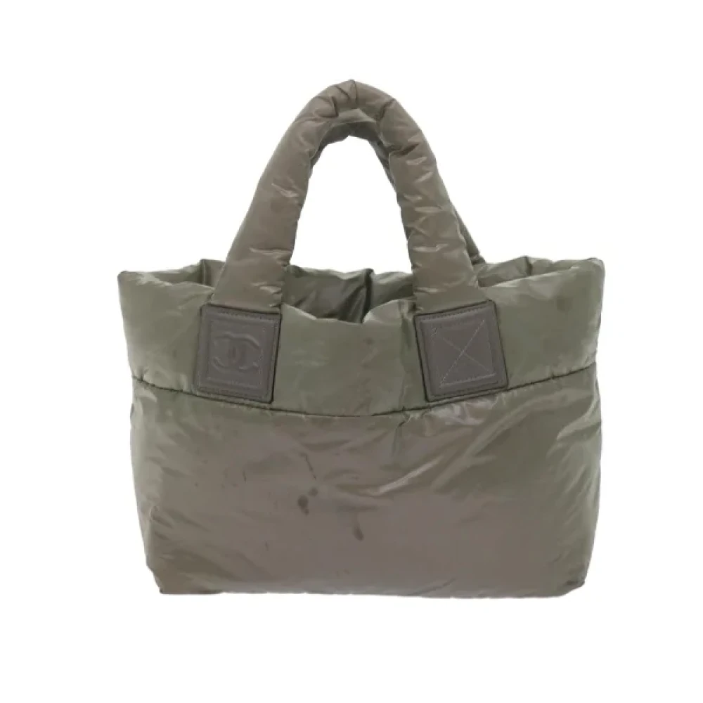 Chanel Vintage Pre-owned Nylon chanel-bags Gray Dames