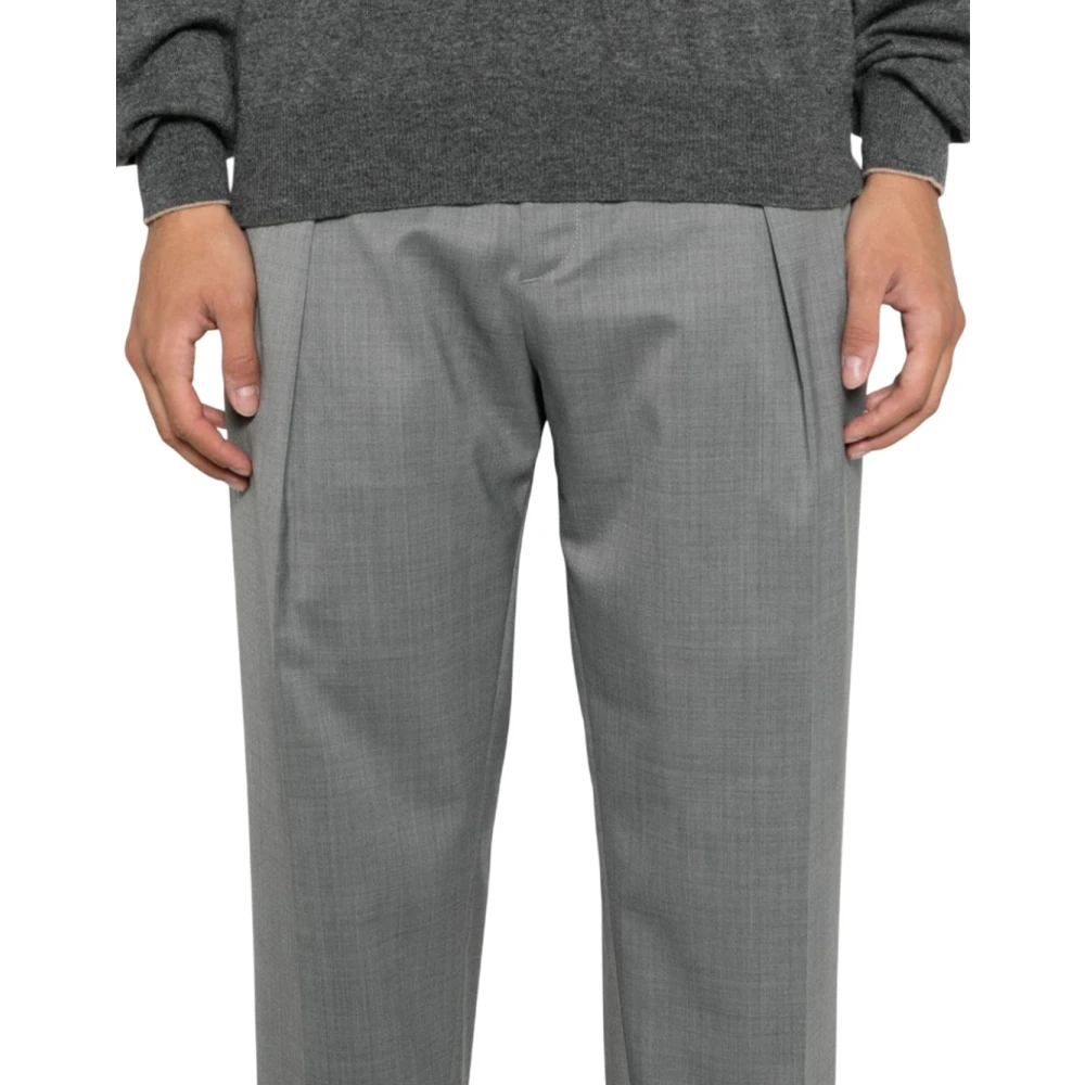 Briglia Elegante Wol Kasjmier Casual Broek Gray Heren