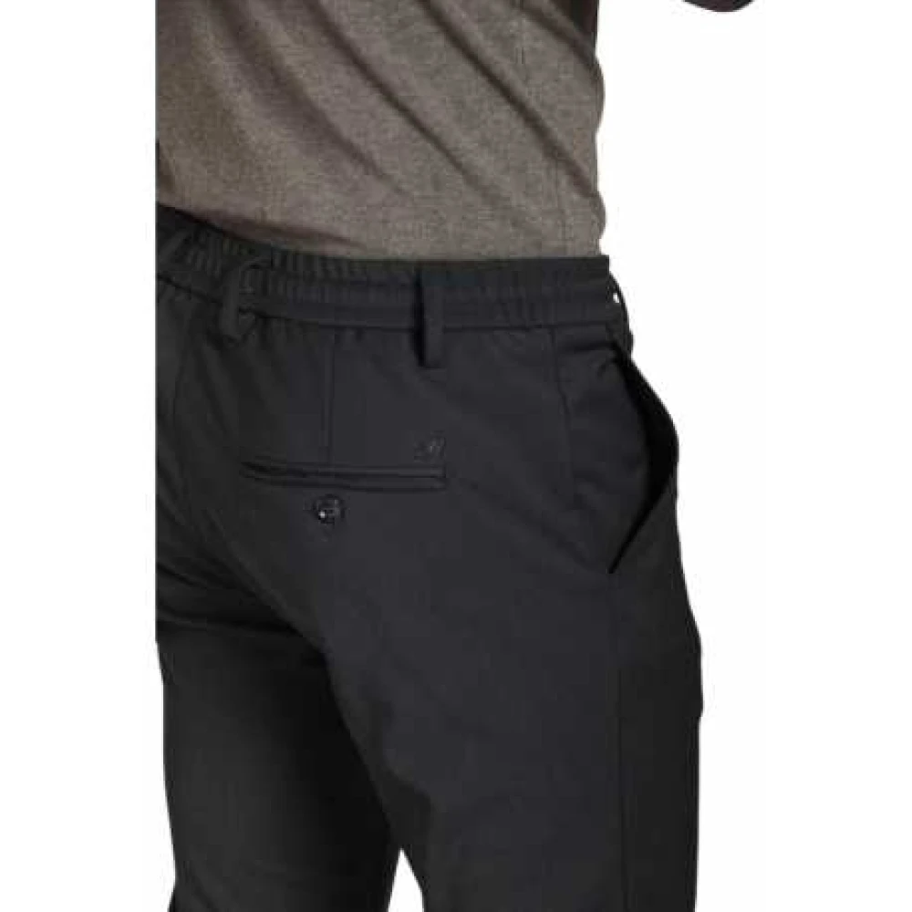 Mason's Navy Jogger Chino Milano Stijl Broek Blue Heren