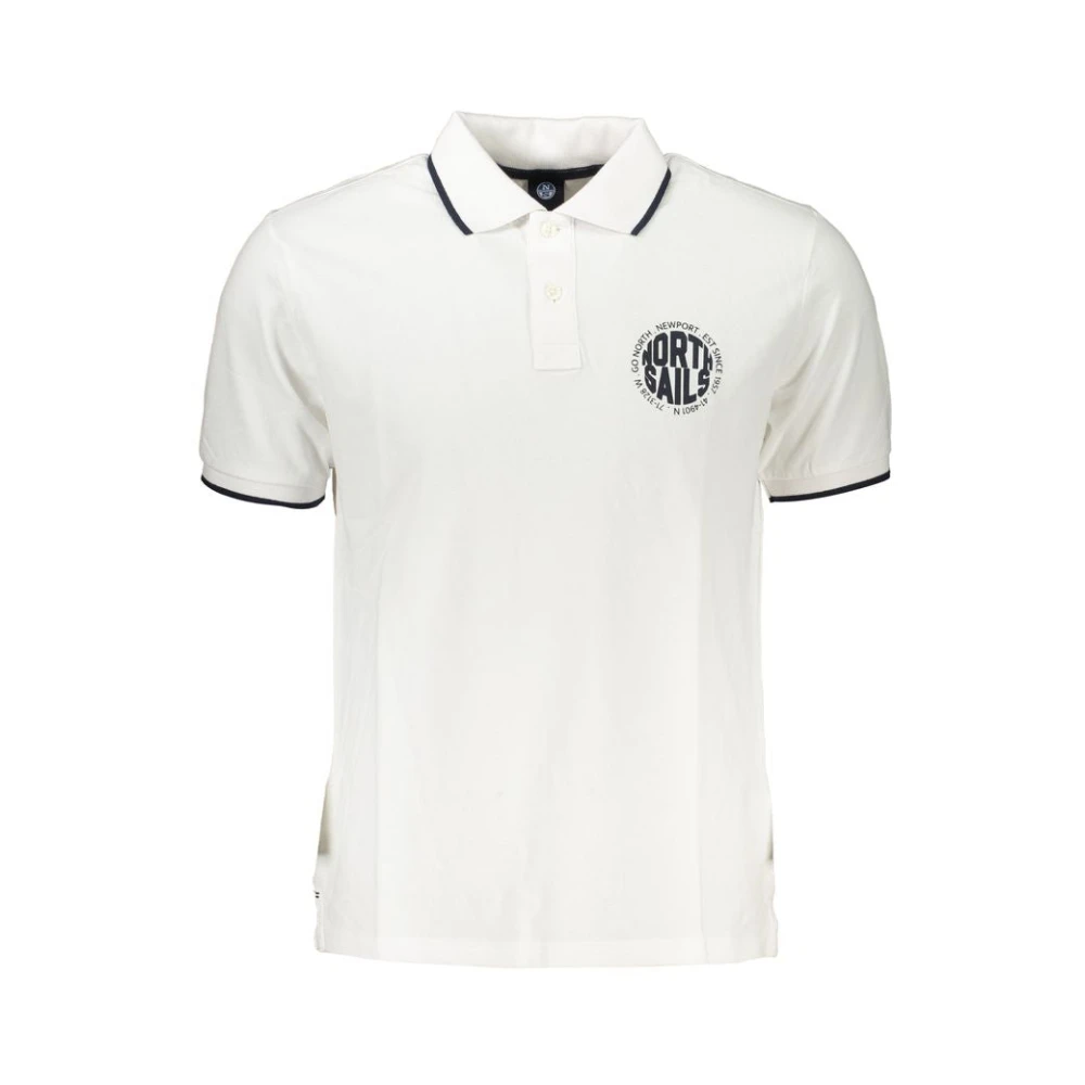 North Sails Homme Blanc Tops, Taille: Xl Polo À Manches Courtes