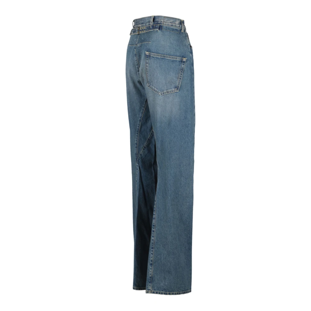 Maison Margiela Lichtblauwe Tapered Denim Jeans Blue Heren