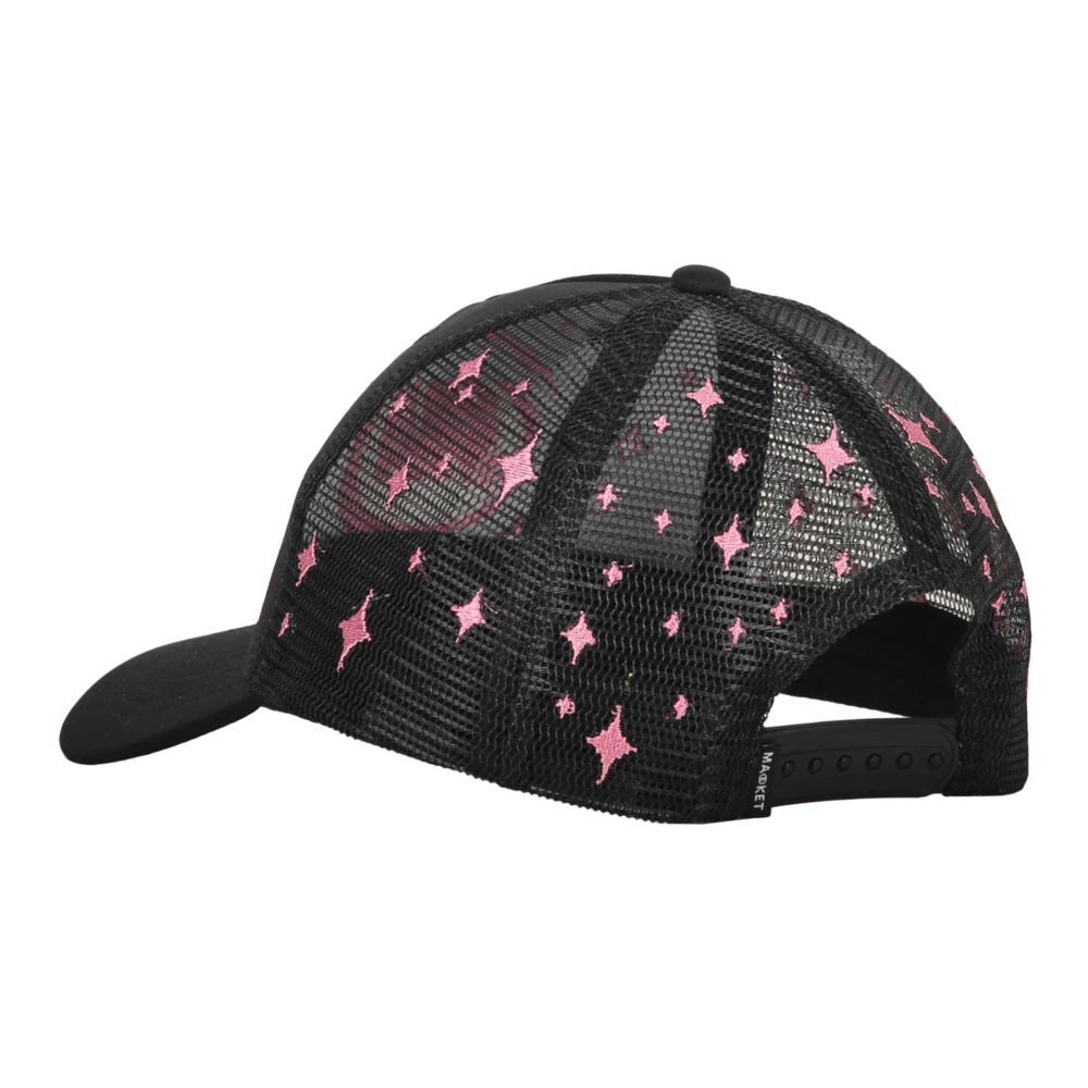 Market Geborduurde Baseballpet met Netrug Black Heren