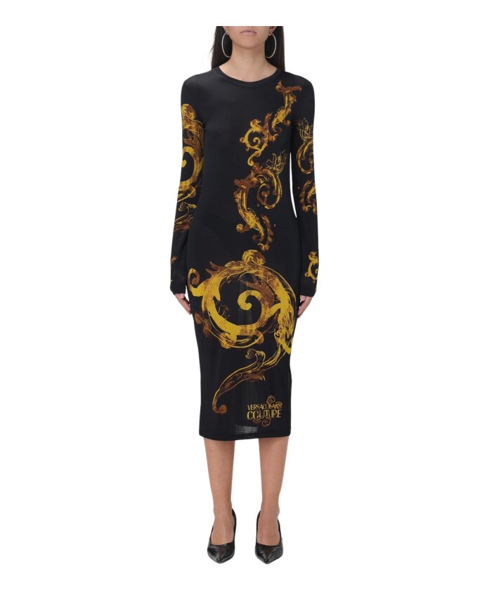 robe-midi-a-imprime-baroque