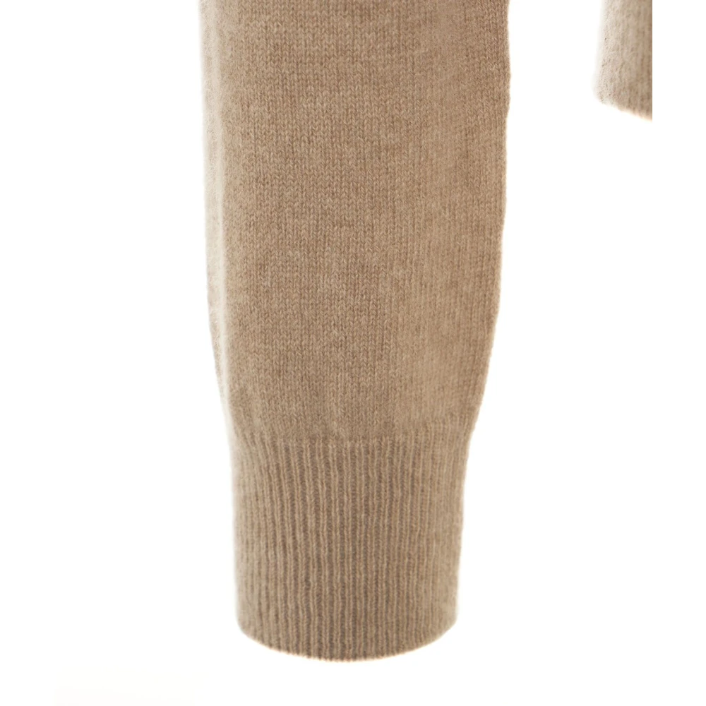 MVM Luxe Cashmere Gebreide Trui Beige Dames