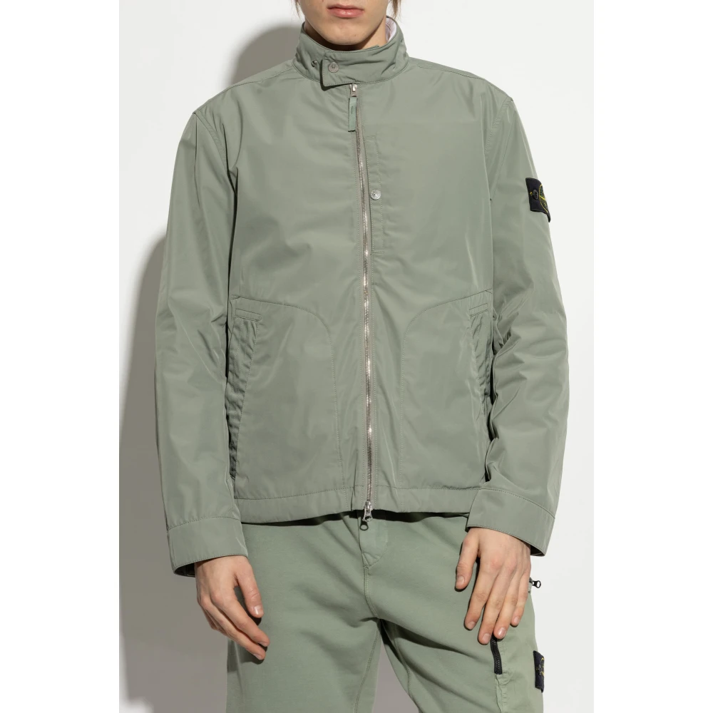 Stone Island Jas Micro Twill Green Heren
