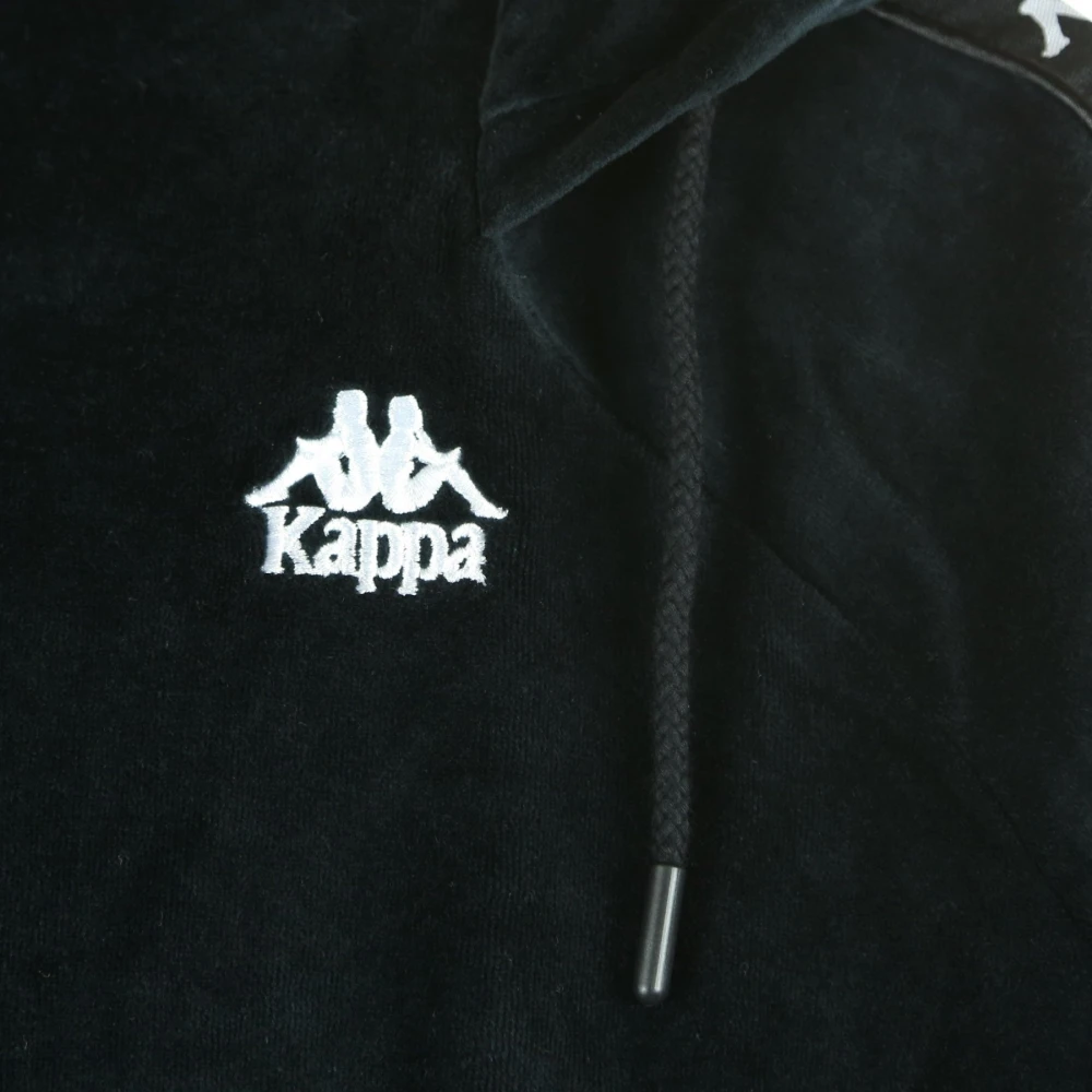 Kappa Asper Dames Hoodie Zwart Wit Black Dames