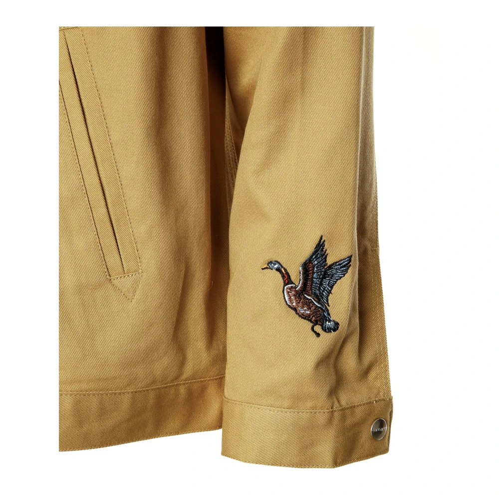 Carhartt WIP Geborduurde Ducks Jack met Kent Kraag Brown Heren
