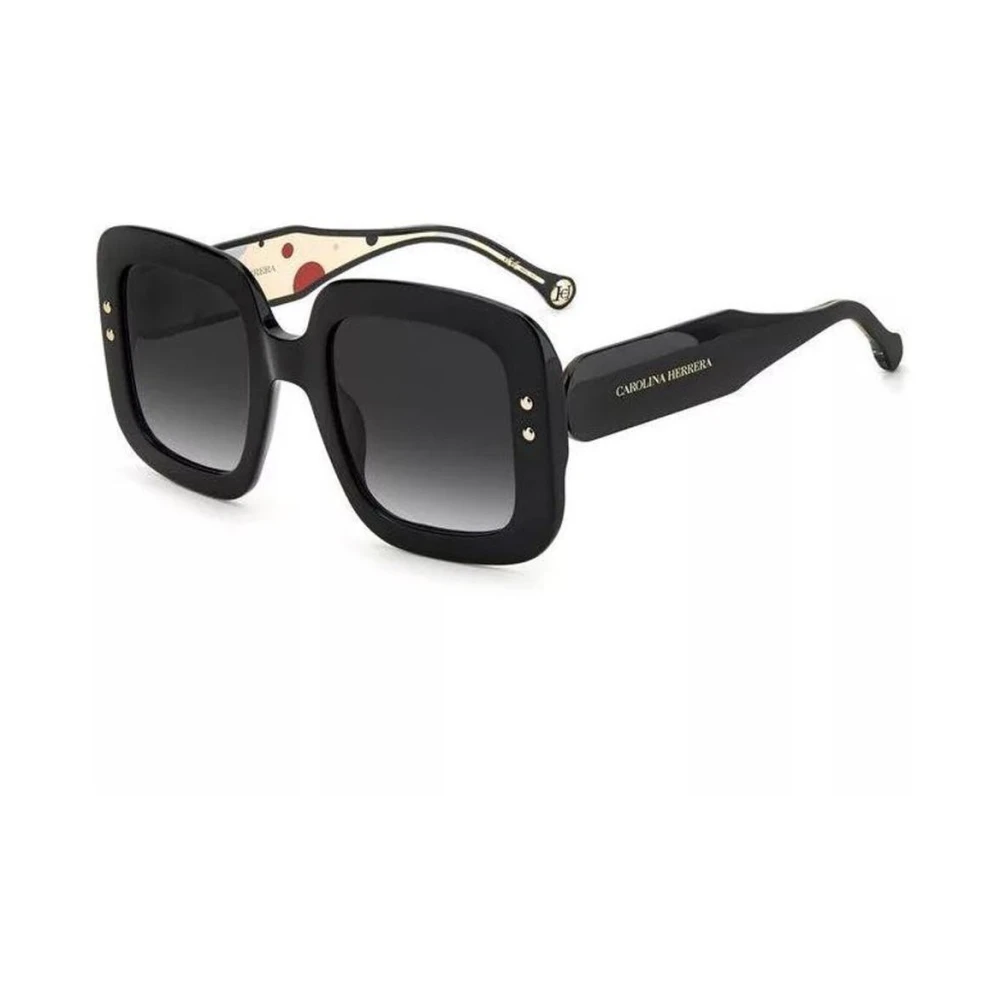 Carolina Herrera Women's Black Acetate Sunglasses With Uv Protection