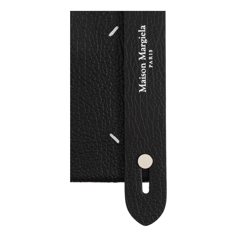 Maison Margiela Hoes voor iPhone 16 Black Unisex