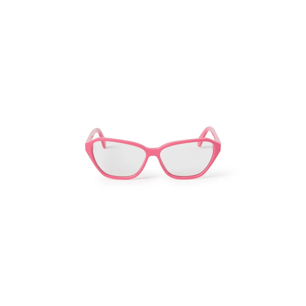 Off White Unisex Pink/White Geometric Cat-Eye Sunglasses