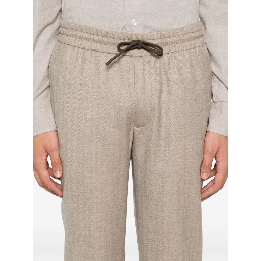 Sease Straight Trousers Beige Heren