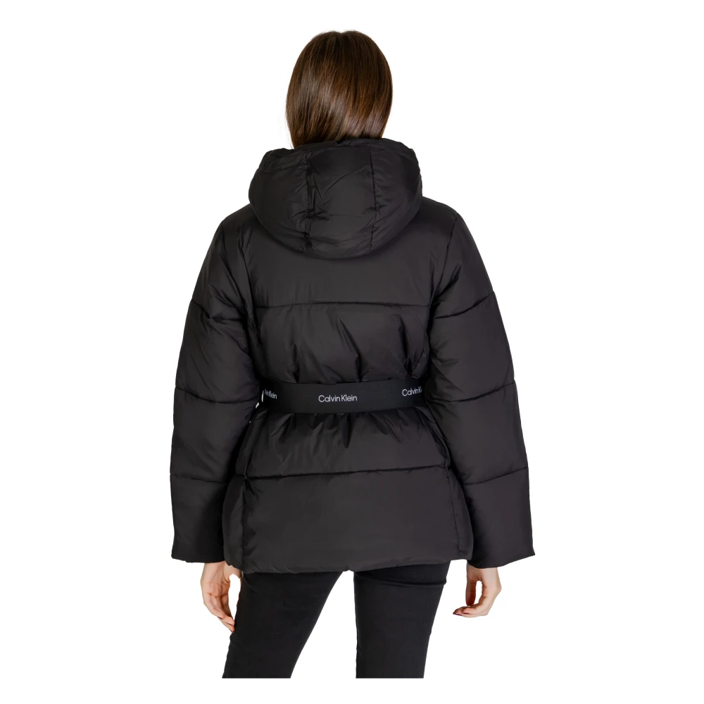 Calvin Klein Jeans Korte Pufferjas Vrouwen Herfst Winter Black Dames