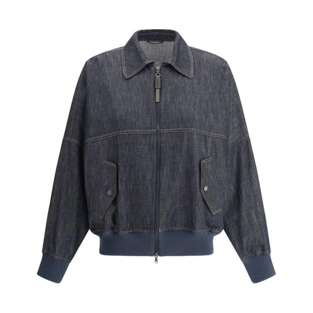 Jackets > Denim Jackets - - Brunello Cucinelli - Modalova