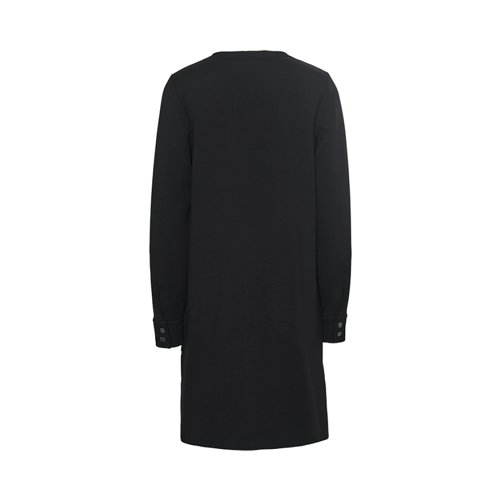 RIANI Bubble Mini Jurk met Afneembare Kraag Black Dames