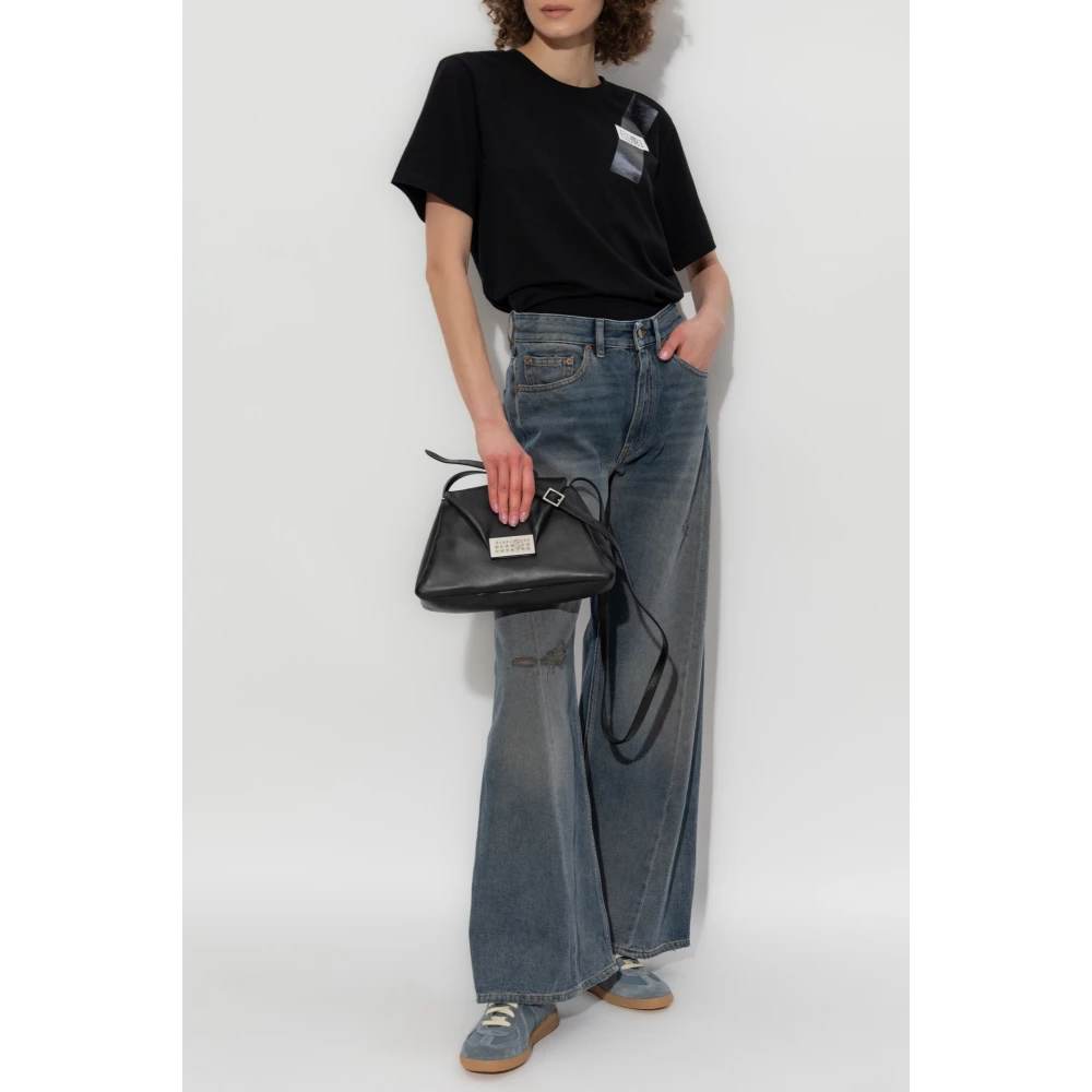 MM6 Maison Margiela Vintage-Effect Jeans Blue Dames
