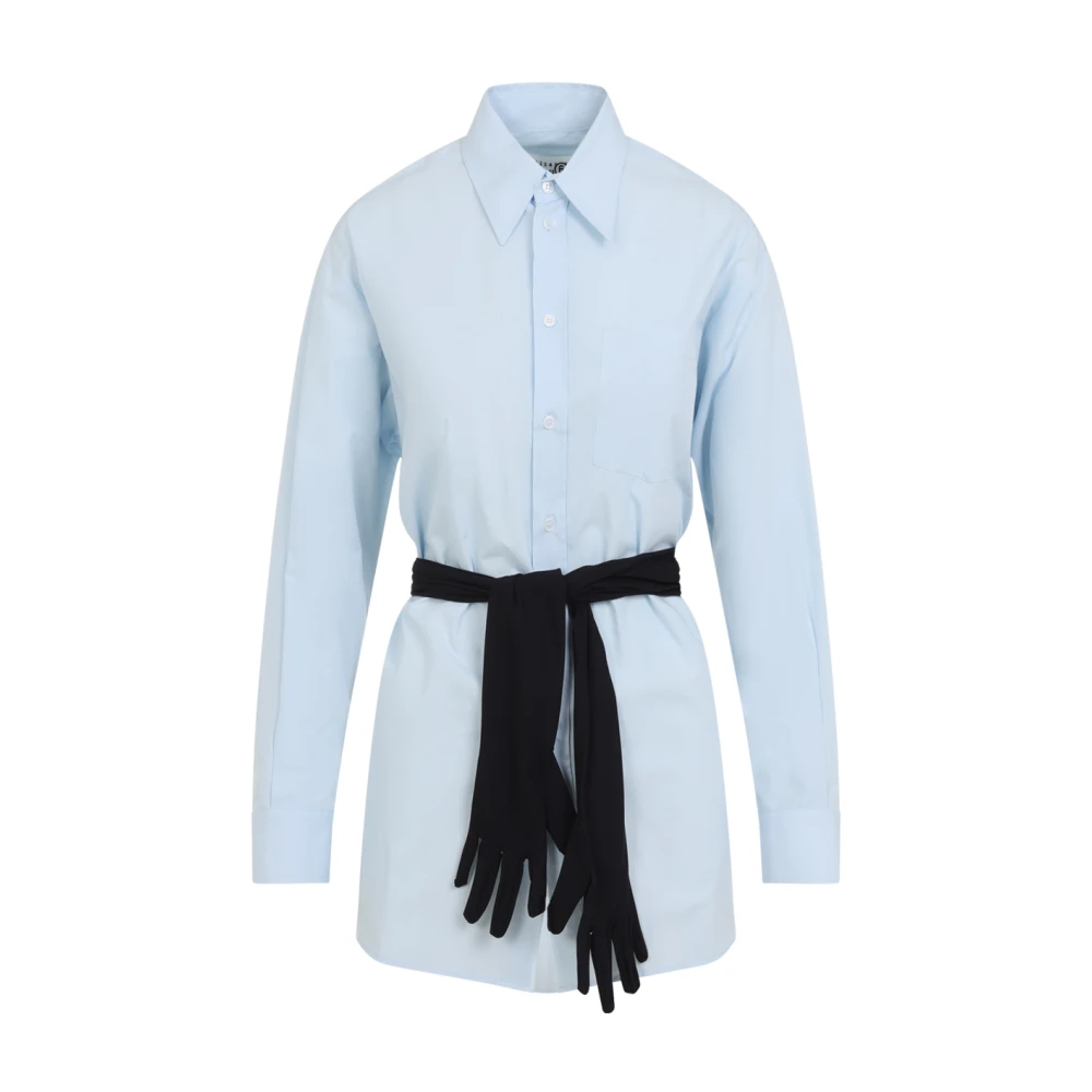 Mm6 Maison Margiela Women's Blue S52dt0060.m35480 Shirt - Shirts - 2XS - Blouses & Shirts