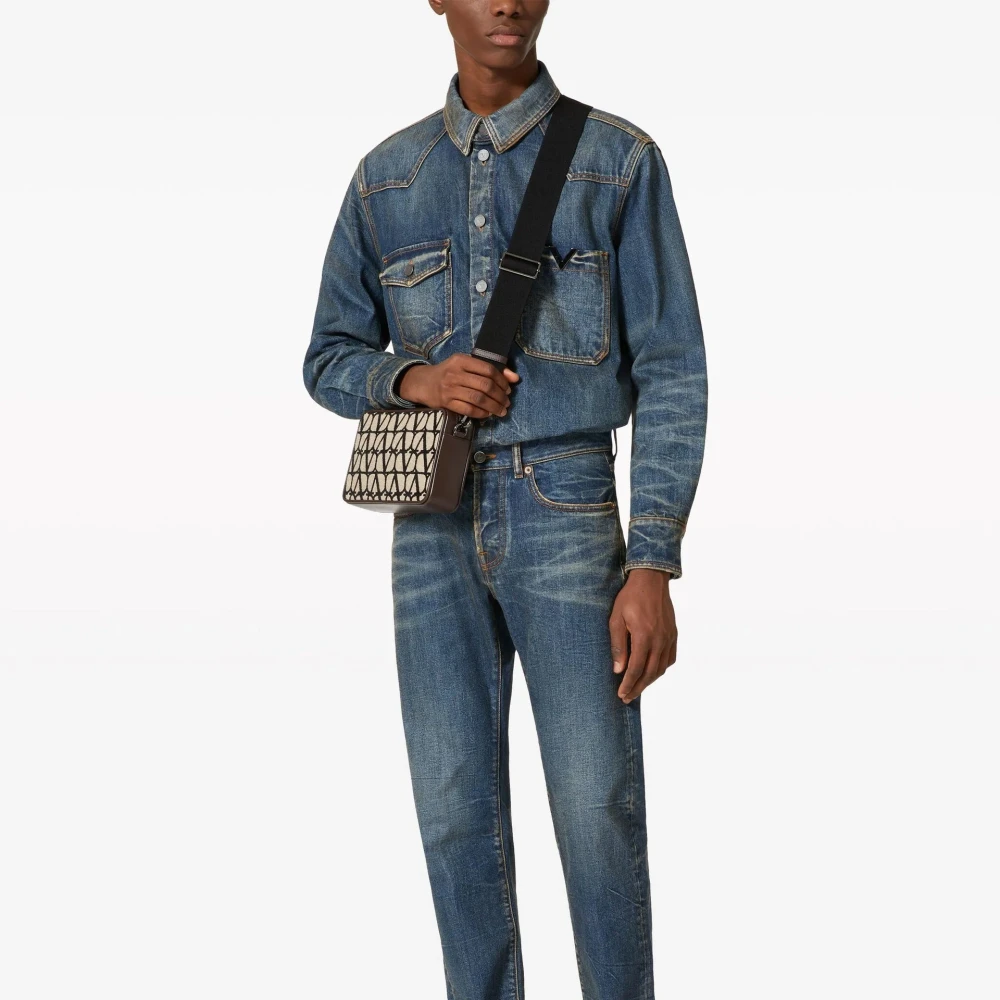 Valentino Garavani Iconographe Schoudertas Brown Heren