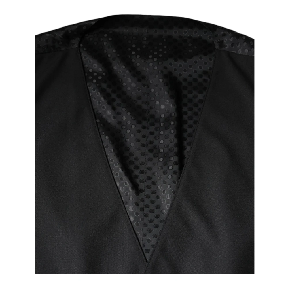 Dolce & Gabbana Zwarte wollen vestjurk Black Heren