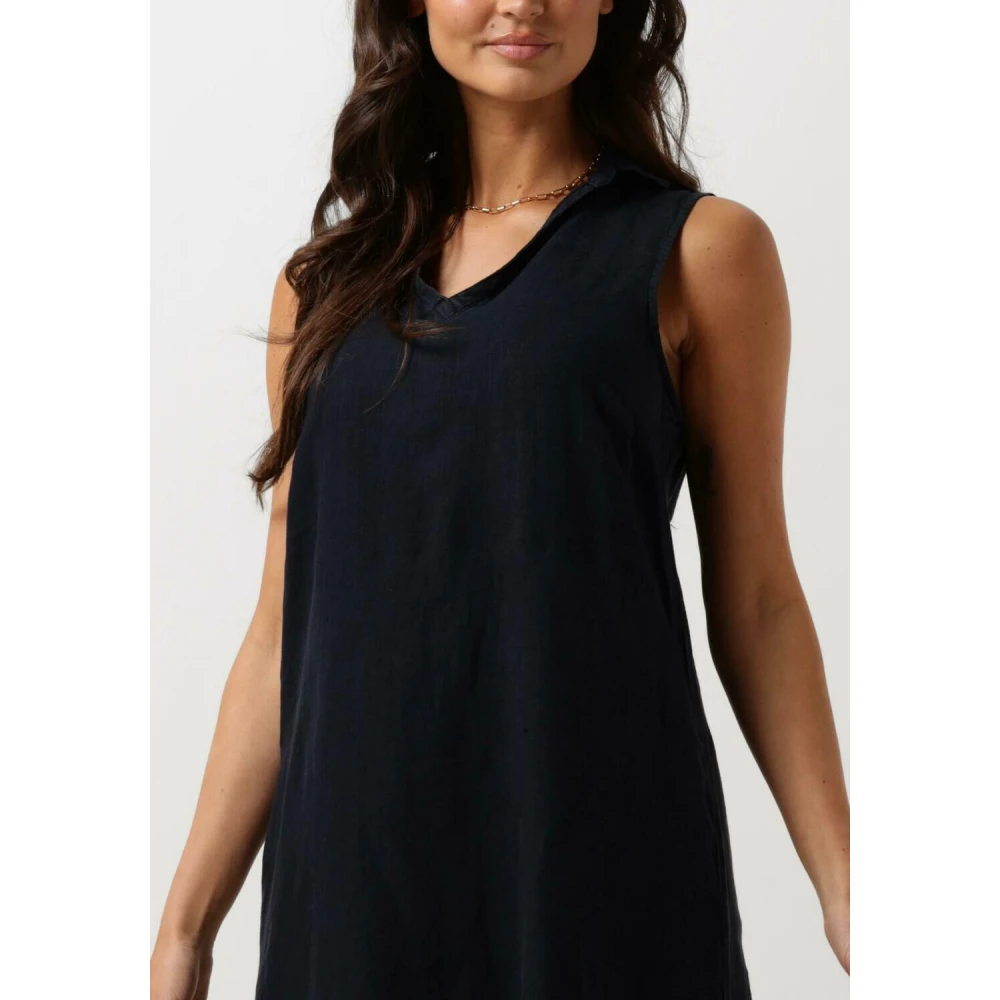 Penn&Ink N.Y Blauwe Midi Jurk Elegant Trendy Stijl Blue Dames
