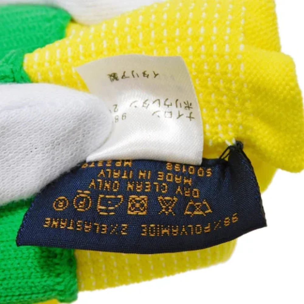 Louis Vuitton Vintage Pre-owned Nylon gloves Yellow Dames