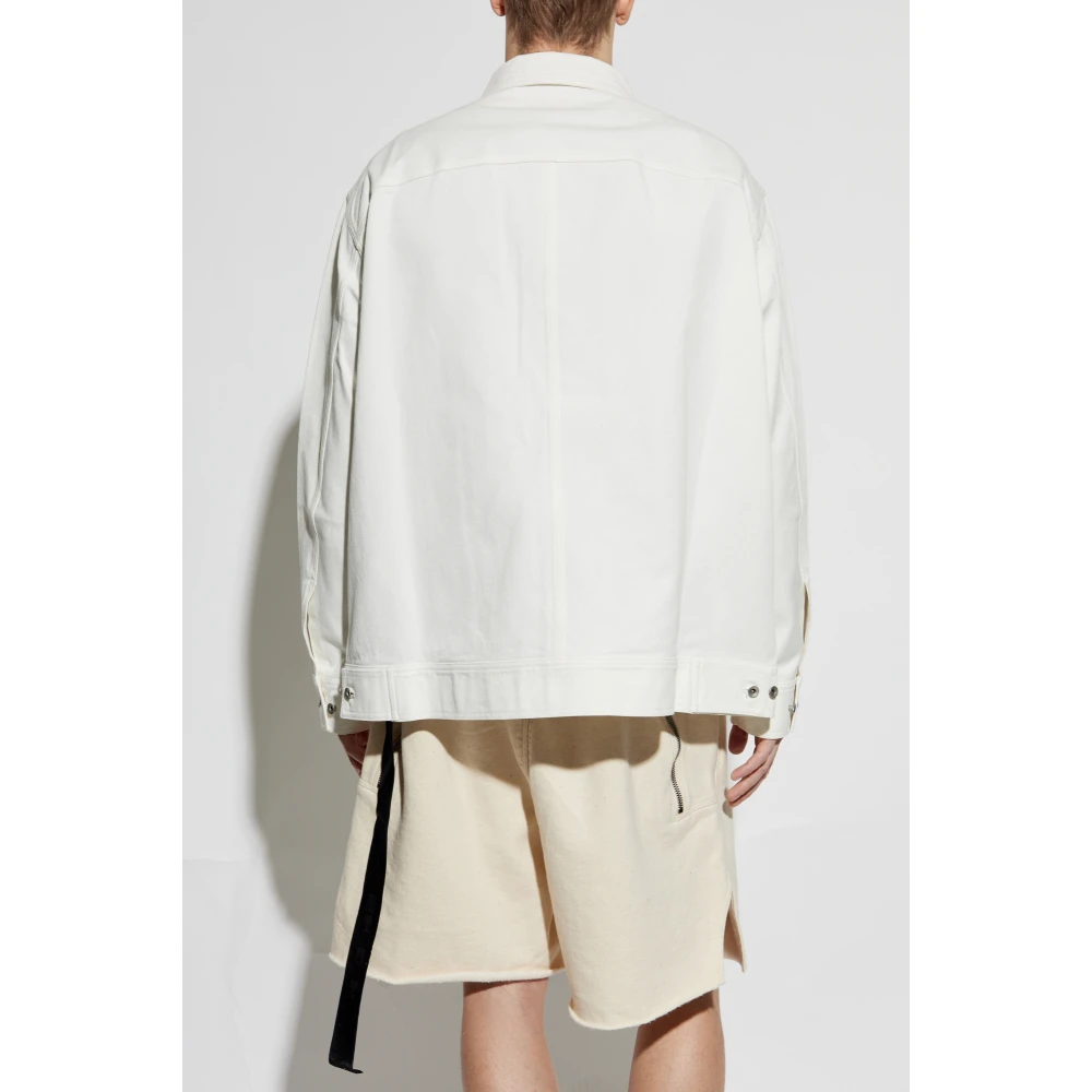 Rick Owens Denim jas White Heren