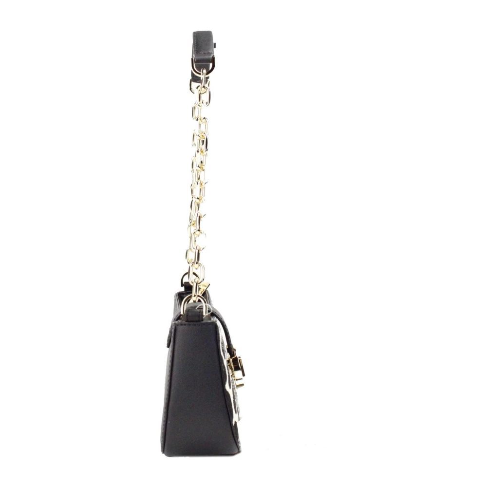 Michael Kors Carmen Kleine Zwarte Schoudertas Handtas Black Dames