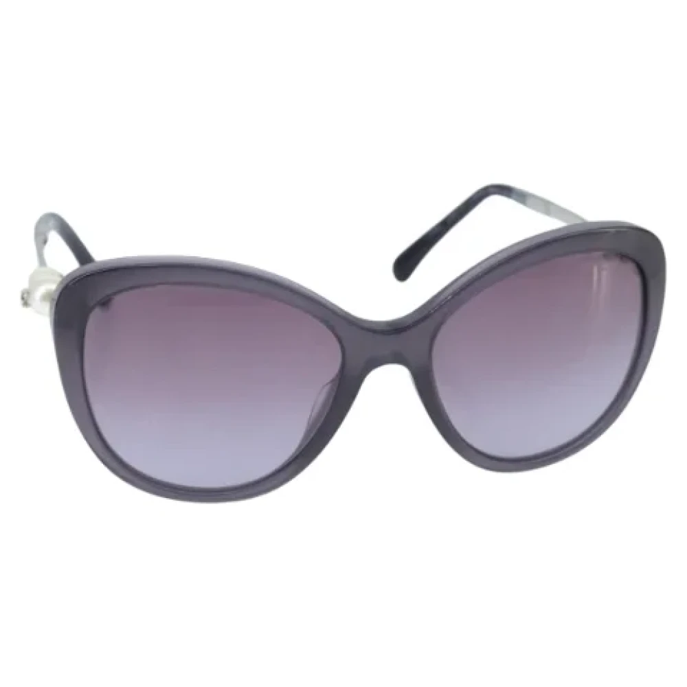 Chanel Vintage Pre-owned Plastic sunglasses Purple Dames